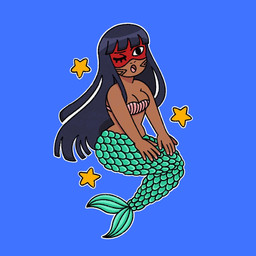 5_fingers black_hair bodypaint breasts face_paint female fin fingers green_body green_scales hair legless long_hair one_eye_closed scales solo split_form tail tail_fin altardoll brazilian_mythology iara_(brazilian_mythology) aquatic merfolk 1:1 hi_res