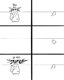 dialogue feral gesture hand_gesture humor looking_at_viewer male pointing pointing_at_viewer running semi-anthro solo text jamoart hampt_(jamoart) cricetid hamster mammal rodent 2025 black_and_white comic english_text hi_res monochrome sketch
