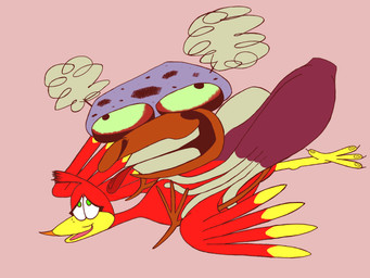 ambiguous/ambiguous ambiguous_gender ambiguous_penetration beak claws cursed cursed_image duo feathers feral from_behind_position fur green_eyes green_sclera looking_pleasured looking_up multicolored_body multicolored_fur nightmare_fuel open_beak open_mouth penetration purple_body red_body red_feathers sex simple_background smile speckled_body teeth tongue tongue_out what where_is_your_god_now why schreckengast banjo-kazooie majora's_mask nintendo nintendo_64 rareware the_legend_of_zelda kazooie avian bird breegull takkuri_(majora's_mask) 2019 4:3 digital_drawing_(artwork) digital_media_(artwork) hi_res