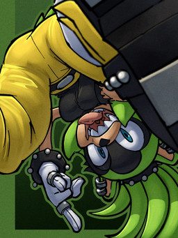 accessory anthro blue_eyes bottomwear bracelet breasts clothed clothing devil_horns_(gesture) ear_piercing female footwear gesture gloves green_hair hair hair_accessory hand_gesture handwear jewelry looking_at_viewer looking_down looking_down_at_viewer low-angle_view medium_breasts open_mouth pants piercing ring sharp_teeth shoes solo teeth tongue tongue_out torn_clothing tighesammy idw_publishing sega sonic_the_hedgehog_(comics) sonic_the_hedgehog_(idw) sonic_the_hedgehog_(series) surge_the_tenrec afrosoricid mammal tenrec 3:4 hi_res