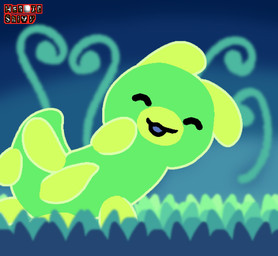 6_feet feral genitals glowing glowing_genitalia glowing_penis male open_mouth penis presenting presenting_penis smile solo tapering_penis heroic_snivy bits_and_bops arthropod caterpillar flow_worms_(bits_and_bops) glowworm grub_(insect) insect larva worm 2026 digital_drawing_(artwork) digital_media_(artwork) hi_res