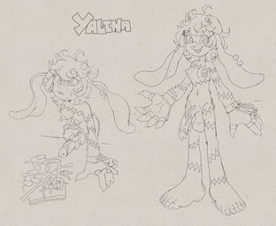 5_fingers 5_toes anthro arm_scar balls bite biting_lip bodily_fluids breasts chest_scar claws clothing cross-eyed cum cum_on_clothing cumming_on_clothes curly_hair ear_piercing ear_ring feet fingerless_gloves fingers genital_fluids genital_scar genitals gloves grin gynomorph hair hand_on_table handwear horizontal_pupils horn humanoid_feet humanoid_genitalia humanoid_penis intersex leg_scar long_ears long_penis markings masturbation mole_(marking) mole_on_penis nails navel navel_piercing nipple_piercing nipple_ring nipples penis piercing plantigrade puffy_nipples pupils ring_piercing scar sharp_nails sharp_teeth sharp_toenails short_hair small_breasts smile solo standing standing_masturbation teeth text toe_claws toenails toes toothy_grin dogma dislyte lilith_games yalina_(dislyte) bovid caprine goat mammal hi_res sketch