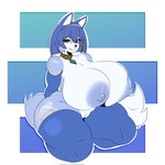 2024 ameliemercedez anthro areola arm_warmers armwear big_areola big_breasts big_nipples blue_areola blue_armwear blue_body blue_clothing blue_fur blue_hair blue_legwear blue_nipples blue_tail blue_thigh_highs breasts canid canine clothing countershade_fur countershading curvy_anthro curvy_female curvy_figure digital_drawing_(artwork) digital_media_(artwork) elbow_gloves female female_anthro fox front_view full-length_portrait fur genitals gloves hair handwear hi_res huge_breasts krystal_(star_fox) legwear mammal mostly_nude mostly_nude_anthro mostly_nude_female nintendo nipple_dip nipples portrait pussy smile solo star_fox tail thick_thighs thigh_highs three-quarter_view