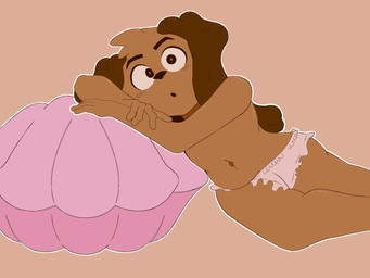 ambiguous_gender anthro brown_body brown_fur clothing fur long_ears male panties shell solo underwear hugo_yaps bird_dog bivalve canid canine canis clam cocker_spaniel domestic_dog hunting_dog mammal marine mollusk spaniel 4:3 hi_res