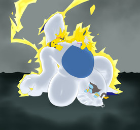 anthro big_penis breast_play breast_suck breasts electricity electrocution electrostimulation fellatio feral genitals group larger_sub male male/male oral penile penis questionable_consent sex size_difference submissive sucking heardnoevil mythology nintendo pokemon dragon eeveelution electabuzz generation_1_pokemon generation_2_pokemon generation_4_pokemon jolteon legendary_pokemon lugia luxio mythological_creature mythological_scalie pokemon_(species) scalie hi_res