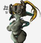 annoyed belly big_butt breasts butt female genitals humanoid_pointy_ears nipples not_furry pointy_ears pussy short_stack solo thick_thighs bolt-s_(artist) nintendo the_legend_of_zelda twilight_princess midna humanoid twili hi_res