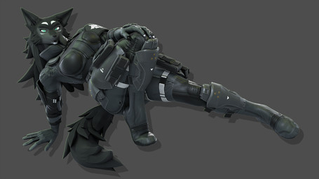 5_fingers anthro armor black_body black_fur black_hair black_nose boots breasts clothed clothed_anthro clothed_female clothing fangs female fingers footwear fur hair humanoid_hands military shoes soldier solo tail teeth warrior petruz petruz_(modeler) hellhound_(petruz) canid canine canis hybrid mammal wolfdog 16:9 2024 3d_(artwork) blender_(artwork) digital_media_(artwork) hi_res widescreen