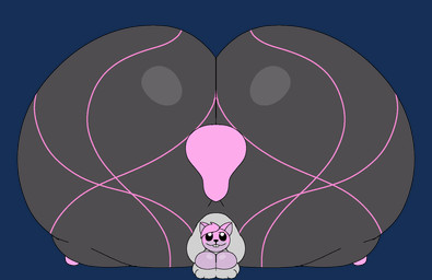 anthro ass_up big_breasts big_butt big_nipples big_tail black_bottomwear black_clothing black_nose black_pants black_sclera black_yoga_pants bottomwear bouncing_breasts bouncing_butt breast_jiggle breasts buckteeth butt butt_jiggle clothing female front_view hair huge_butt huge_nipples huge_tail hyper hyper_butt jiggling looking_up lying nipple_outline nipples on_front pants pink_body pink_hair pink_tail simple_background smile solo tail teeth transparent_background twerking white_eyes yoga_pants darylanimates14 susie_(reathe) mammal rodent sciurid tree_squirrel 2025 alpha_channel animated colored digital_media_(artwork) hi_res loop