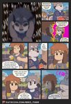 2021 alex_(beez) anthro beez bovid canid canine canis caprine clothing comic domestic_dog duo english_text goat hi_res male mammal outside patreon patreon_logo profanity signature smile stan_(beez) text url young young_anthro