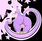 anus big_butt butt female feral genitals long_tail looking_at_viewer pattern_background presenting presenting_hindquarters purple_body pussy red_eyes simple_background solo star-shaped_background tail thick_thighs jaylus_t_meowstic nintendo pokemon generation_1_pokemon pokemon_(species) rattata absurd_res alpha_channel comic hi_res