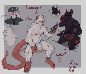 clothing drone hair latex latex_clothing latex_skinsuit lock_bulge lock_symbol long_hair male male/male police police_uniform scar skinny skinsuit solo tight_clothing transformation underwear uniform demonrat lemangor_(demonrat) mammal murid murine rat rodent absurd_res hi_res