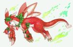 ambiguous_gender duo feral food fruit plant strawberry tail wings rakurobit mythology puzzle_and_dragons red_sky_fruit_strawberry_dragon strawberry_dragon dragon mythological_creature mythological_scalie scalie