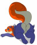 anthro anus blue_eyes blue_sclera butt female genitals looking_at_viewer looking_back nude pussy rear_view simple_background solo white_background kingbeast capcom monster_hunter amphibian_(mh) tetsucabra 2015 absurd_res digital_media_(artwork) hi_res