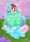 anthro clothing effiminate. effiminent femboy legwear male pillow solo stockings sweater thick_thighs topwear gloomyyummi animal_crossing nintendo pietro_(animal_crossing) bovid caprine mammal sheep absurd_res hi_res