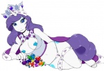 anthro anthrofied big_breasts blue_eyes breasts clothed clothing cutie_mark equid equine female friendship_is_magic hair hasbro horn looking_at_viewer mammal my_little_pony mythological_creature mythological_equine mythology niis rarity_(mlp) skimpy solo unicorn wide_hips