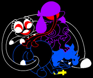 anal anal_fingering anthro christian_cross christian_symbol cosplay cross crossover_cosplay female female_penetrating female_penetrating_male fingering group horror_(theme) male male/female male_penetrated penetration possession priest religion religious_symbol sex stroking_penis trio skeletonhearts christianity faith_the_unholy_trinity irl_(skeletonhearts) lua_(skeletonhearts) socki_(skeletonhearts) human mammal animated crossover digital_media_(artwork) hi_res pixel_(artwork) pixel_animation