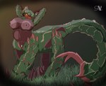 big_breasts breasts female solo thick_thighs lighthouseheat capcom monster_hunter arthropod neopteron seltas seltas_queen taur hi_res