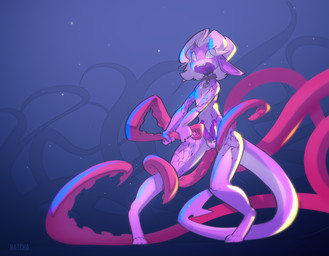 anthro collar forced genitals male multi_genitalia multi_penis open_mouth penis rape sex solo teeth tentacle_rape tentacle_sex tentacles tentacles_on_male tongue ratcha 2020 digital_media_(artwork) hi_res