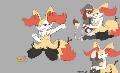 aftercare bodily_fluids clothing cuddling female hug one_eye_closed rescue shaking simple_background skinsuit stretching sweat sweatdrop text tight_clothing tired trembling fokkorev nintendo pokemon flin_(fokkorev) braixen generation_2_pokemon generation_6_pokemon pokemon_(species) smeargle absurd_res artist_name hi_res