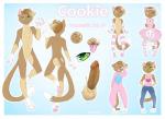 anthro balls bottomwear clothed clothing erection gender_symbol genitals green_eyes heart_symbol legwear male male_symbol onesie pants penis solo stockings symbol text tongue tongue_out bldymalice cookie_(cookiekitty) felid mammal 2016 character_name english_text model_sheet