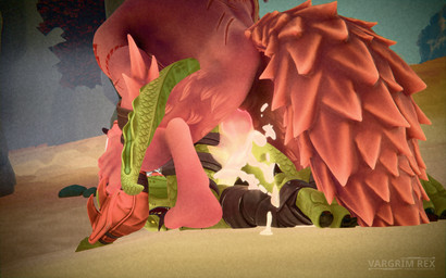anthro anthro_on_anthro armor aroused autumn axe barbarian bodily_fluids close-up corner cum cum_in_ass cum_inside cum_spill duo ear_piercing ejaculation floor forest forest_background forest_sex genital_fluids genitals green_body green_skin knot knotted_penis male male/male penetration penile penile_penetration penis piercing plant public public_sex rear_view red_body red_skin sex tree tribal weapon wood foirgairwolf epic_games fortnite mythology howlark_(foirgairwolf) hybrid_(fortnite) canid canine mammal mythological_canine mythological_creature werecanid werecanine werecreature werewolf 16:10 3d_(artwork) absurd_res blender_(artwork) blender_cycles_(artwork) digital_media_(artwork) hi_res widescreen
