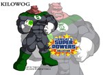 2009 abs alien balls_outline bolovaxian boots bulge clothing dc_comics detailed_bulge english_text footwear genital_outline gloves green_lantern_(series) green_lantern_ring handwear hi_res kilowog male muscular muscular_male pecs penis_outline pink_body pink_skin red_eyes shoes solo text tomcat_(artist)