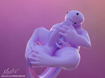 4_hands anthro autofellatio balls big_balls curling_tail feet fin genitals male masturbation membrane_(anatomy) multi_hand no_navel nude oral oral_masturbation penile penile_masturbation penis solo tail text toes tongue tongue_out webbed_feet webbed_hands hiddenmask18 hiddenmask18_(modeler) alien 3d_(artwork) 4:3 blender_(artwork) digital_media_(artwork) url