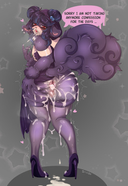 after_oral after_sex anus bodily_fluids butt clothing confession cum cum_drip cum_in_ass cum_in_vagina cum_inside cum_on_butt cum_on_face cum_overflow dripping female fluffy fluffy_tail footwear gaping gaping_anus genital_fluids high_heels implied_orgasm nun oozing_cum presenting presenting_cum_inside presenting_hindquarters pubes shaking shoes solo speech_bubble tail text trembling shindortes tania_(stunyseed/twiss) canid canine mammal absurd_res english_text hi_res