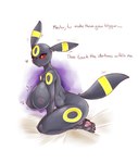 anthro areola big_breasts black_areola black_body black_nipples blush breasts female fur heart_symbol looking_at_viewer master nipples nude simple_background solo text white_background cladz nintendo pokemon eeveelution generation_2_pokemon mammal pokemon_(species) umbreon absurd_res english_text hi_res