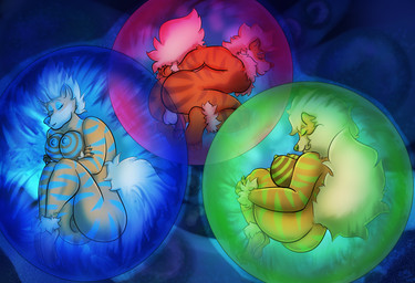 anthro balls breasts butt casual_nudity female fur genitals group husband in_bubble male male/female nude penis sleeping stasis striped_body striped_fur stripes trapped vulva wife pickles-hyena nintendo pokemon maya_henderson mr._henderson mrs._henderson arcanine generation_1_pokemon pokemon_(species) father_(lore) mother_(lore) parent_(lore)