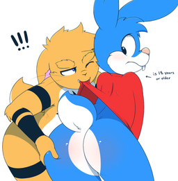 ! 0r0 0r0ch1 acstlu anthro big_butt bite blush bottomless buckteeth buster_bunny butt butt_grab clothed clothing duo english_text fondling half-dressed hand_on_butt lagomorph looking_back male male/male mammal naughty_face older one_eye_closed rabbit raised_tail shirt shirt_lift shirt_pull text tiny_toon_adventures warner_brothers wink
Rating: Questionable
Score: 24
User: BadDoggy~
Date: January 19, 2015 ! 0r0 0r0ch1 acstlu anthro big_butt bite blush bottomless buckteeth buster_bunny butt butt_grab clothed clothing duo english_text fondling half-dressed hand_on_butt lagomorph looking_back male male/male mammal naughty_face older one_eye_closed rabbit raised_tail shirt shirt_lift shirt_pull text tiny_toon_adventures warner_brothers wink
Rating: Questionable
Score: 24
User: BadDoggy~
Date: January 19, 2015