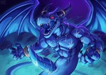 2024 5_fingers animal_genitalia apode big_penis blue_body blue_dragon_(character) blue_dragon_(series) blue_penis bodily_fluids claws cum cum_everywhere cum_on_arm cum_on_chest cum_on_face cum_on_hand cum_on_own_arm cum_on_own_chest cum_on_own_face cum_on_own_hand cum_on_own_penis cum_on_penis cum_on_self draconcopode dragon erection fingers genital_fluids genital_slit genitals horn huge_penis lamia legless male membrane_(anatomy) membranous_wings messy muscular muscular_male mythological_creature mythological_scalie mythology nurinaki open_mouth penis red_eyes reptile scalie serpentine shaded sharp_teeth snake split_form tapering_penis teeth tongue tongue_out wings