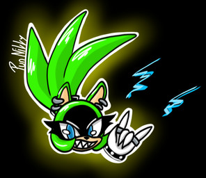 anthro blue_eyes ear_piercing ear_ring eyelashes female gesture green_body hair hand_gesture lightning_bolt piercing ring ring_piercing sharp_teeth solo spiky_hair teeth punnikky idw_publishing sega sonic_the_hedgehog_(comics) sonic_the_hedgehog_(idw) sonic_the_hedgehog_(series) surge_the_tenrec eulipotyphlan hedgehog mammal hi_res signature