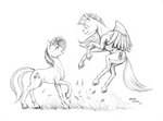 cutie_mark flying fur hair hooves horn outside spread_wings tail unicorn_horn wings baron_engel goldfur's_cogsverse hasbro my_little_pony mythology lavender_dreams whirring_cogs equid equine mammal mythological_creature mythological_equine pegasus unicorn 2014 greyscale monochrome sketch traditional_media_(artwork)