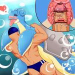 <3 blue_eyes blush bubble censored female feral grape_jelly_(artist) human internal interspecies lapras male muscles nintendo penetration penis pokémon poképhilia pussy pussy_juice size_difference speedo straight swim_cap swimsuit tongue tongue_out underwater vaginal vaginal_penetration video_games water womb
Rating: Explicit
Score: 4
User: chdgs
Date: February 27, 2014