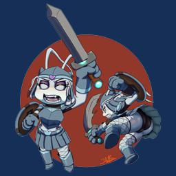 abstract_background anthro armor bottomwear breastplate butt butt_focus clothed clothing eyeshadow female fight fishnet_clothing fishnet_legwear legwear makeup melee_weapon raised_bottomwear raised_clothing raised_skirt shield shortstack skirt solo sword under_skirt under_skirt_view warrior weapon turkojar aquatic arthropod crustacean decapod lobster malacostracan absurd_res alpha_channel hi_res