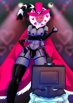 bdsm bdsm_outfit bulge clothing detailed_bulge domination/submission duo fishnet_clothing footwear fur genital_outline insect_wings knee_highs knee_socks latex latex_clothing legwear lepidopteran_wings male male/male penis_outline socks tanga wings reomm hazbin_hotel hellaverse valentino_(hazbin_hotel) vox_(hazbin_hotel) aquatic arthropod demon fish humanoid insect lepidopteran moth shark absurd_res hi_res