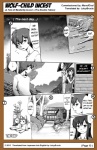 2013 ame_(wolf_children) breasts brother_(lore) brother_and_sister_(lore) canid canine canis comic copyright_symbol duo english_text female genitals greyscale hi_res human incest_(lore) interspecies male mammal monochrome not_furry pussy sibling_(lore) sister_(lore) soukosouji symbol text wolf wolf_children yuki_(wolf_children)