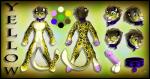 animal_genitalia anthro balls biped black_border border collar erection fur genitals hair looking_at_viewer male nude penile_spines penis penis_tip sheath simple_background smile solo gard3r yellow_(character) felid leopard mammal pantherine 2015 model_sheet