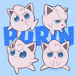 :> ambiguous_gender blue_background blue_eyes daww dotted_background half-closed_eyes looking_at_viewer narrowed_eyes pattern_background pink_body simple_background smile smiling_at_viewer solo text superstaryoshi6 nintendo pokemon generation_1_pokemon jigglypuff pokemon_(species) 1:1 2025 character_name digital_drawing_(artwork) digital_media_(artwork) english_text flat_colors hi_res procreate_(artwork) signature