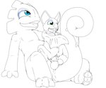 anthro balls blue_eyes duo female genitals green_eyes interspecies male male/female open_mouth penetration penis pussy sex sitting tail vaginal vaginal_penetration wings kitsune_youkai playtonic_games yooka-laylee laylee yooka bat chameleon lizard mammal reptile scalie 2018 spot_color