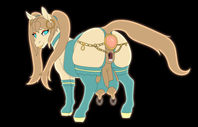 anal anal_penetration animal_genitalia animal_vulva anus big_butt big_teats blue_eyes butt buttplug buttplug_in_ass buttplug_insertion chained_buttplug chained_pussy choker clothing ear_piercing ear_ring equine_anus equine_genitalia equine_vulva female feral footwear gaping gaping_vagina genital_jewelry genitals high_heels hoop_ear_ring hooves jewelry leggings legwear lips lipstick makeup necklace nipple_piercing nipples object_in_ass penetration piercing pigtails plug_(sex_toy) plug_insertion raised_tail ring_piercing sex_toy sex_toy_in_ass sex_toy_insertion shoes solo spread_vulva spreading tail tail_anus teat_bra teats thigh_highs twintails_(hairstyle) vulva yellow_body zhephyreart cynthia_(mikefox2400) equid equine horse mammal hi_res