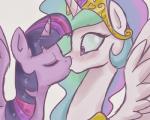 duo equine eyes_closed female friendship_is_magic fur hair horn kissing lesbian mammal multi-colored_hair my_little_pony outline plain_background princess_celestia_(mlp) purple_eyes purple_fur purple_hair twilight_sparkle_(mlp) white_background white_fur winged_unicorn wings
Rating: Safe
Score: 16
User: Dez-Bro
Date: March 31, 2014