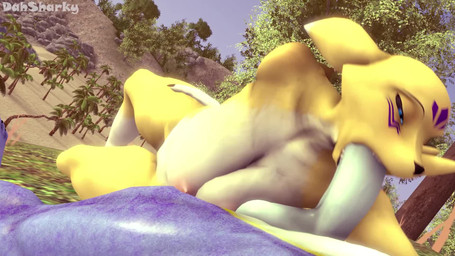 anthro anthro_on_anthro anthro_penetrated anthro_penetrating anthro_penetrating_anthro areola balls bouncing_balls bouncing_breasts breasts deep_throat duo erection faceless_anthro faceless_character faceless_male fellatio female female_focus female_penetrated fur genitals humanoid_genitalia humanoid_penis male male/female male_penetrating male_penetrating_female moan nipples oral oral_penetration outside penetration penile penile_penetration penis sex solo_focus yellow_body yellow_fur conditional_dnp dasharky3d warfaremachine_(modeler) bandai_namco digimon dahsharky_(character) warfare_taomon aquatic canid digimon_(species) fish mammal shark taomon 16:9 3d_(artwork) 3d_animation animated digital_media_(artwork) hi_res short_playtime signature sound source_filmmaker_(artwork) video widescreen
