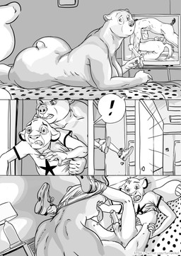 adult_on_young age_difference anal angry anthro anthro_on_anthro anthro_penetrated anthro_penetrating anthro_penetrating_anthro anus arm_support balls bed bedding bedroom bent_arm big_breasts big_butt big_nose biped bodily_fluids bottomwear bottomwear_down breasts butt caught_in_the_act ceiling clenched_teeth clothed clothing clothing_grab countershade_snout countershading crack_pipe dominant dominant_anthro dominant_female door door_handle door_slam doorknob drugs electronics exclamation_point eyebrows female female_penetrated female_rape footwear forced foreskin fur fur_tuft furniture genitals glans group head_tuft head_turned humanoid_genitalia humanoid_penis inside internal_wall interspecies iris lamp larger_female leaning_on_elbow light looking_at_another looking_at_partner looking_at_porn looking_back looking_back_at_another looking_back_at_partner lying lying_on_bed male male/female male/male male_penetrating male_penetrating_female male_raped mature_anthro mature_female mouth_closed neck_tuft nightstand nude nude_anthro nude_female older_female older_on_young on_back on_bed on_front open_mouth pants pants_around_ankles pants_down partially_clothed partially_clothed_anthro partially_clothed_male penetration penis pornography print_clothing print_shirt print_t-shirt print_topwear pupils rape saliva scared sex shirt shoes short_tail shota size_difference smaller_male sneakers snout socks speech_bubble star t-shirt tail teeth television text thick_neck tongue tongue_out topwear tuft wall_(structure) wrist_grab young young_anthro young_male younger_anthro younger_male furronika disney the_lion_king simba_(the_lion_king) ursula_(furronika) bear equid equine felid horse lion mammal pantherine comic digital_drawing_(artwork) digital_media_(artwork) greyscale hi_res monochrome multiple_scenes url