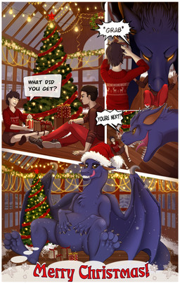 bodily_fluids christmas_clothing christmas_headwear christmas_tree clothed clothing duo endosoma feral hat headgear headwear holidays internal macro male male/male oral_vore plant safe_vore saliva santa_hat text tongue tree vore nasiya christmas mythology derg_vic dragon human mammal mythological_creature mythological_scalie scalie absurd_res comic english_text hi_res