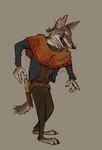 alternate_species anthro belt biped clothed clothing fingers fur furrification male solo tail abovesn4kes red_dead_(series) rockstar_games javier_escuella canid canine canis coyote mammal 2024