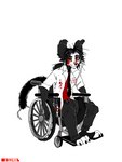 anthro clothing disability doctor male necktie red_cross robe solo vehicle wheelchair white_clothing white_robe jeffusherb pascal_(jeffusherb) domestic_cat felid feline felis mammal animated digital_media_(artwork) pixel_(artwork) pixel_animation short_playtime