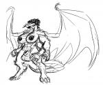 anthro balls black_and_white boo3 breasts claws demon dickgirl dragon horn hyper intersex monochrome multi_limb multiple_arms muscles nipples scales sheath sketch solo wings
Rating: Explicit
Score: 0
User: Boo3
Date: February 23, 2014