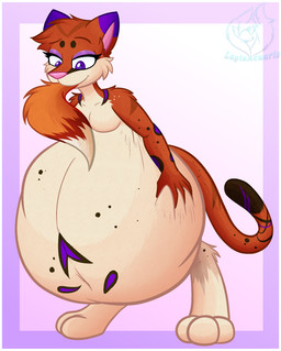 abdominal_bulge almost_fully_inside anthro arched_eyebrow belly duo female female_pred fluffy fur happy head_first male male/female nude nude_anthro nude_female nude_male oral_vore orange_body orange_fur predator/prey purple_body purple_eyes purple_fur red_body red_fur slurping_tail smile soft_vore spots standing tail tail_in_mouth tan_body tan_fur vore white_body white_fur willing_pred willing_prey lapizacuario ferox_(feroxdoon) sero_(feroxdoon) canid canine cougar felid feline fox hybrid jaguar mammal pantherine red_fox true_fox hi_res nonbinary_(lore)